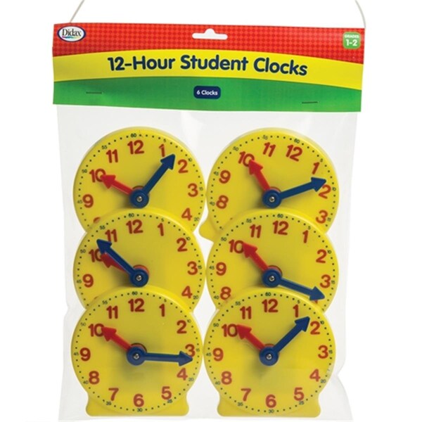 Didax Didax DD-211550 5 in. Student Clocks; Set of 6 DD-211550 - main